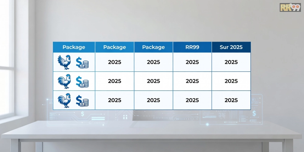 Bảng giá dịch vụ xem đá gà trực tiếp RR99 cập nhật năm 2025 chi tiết