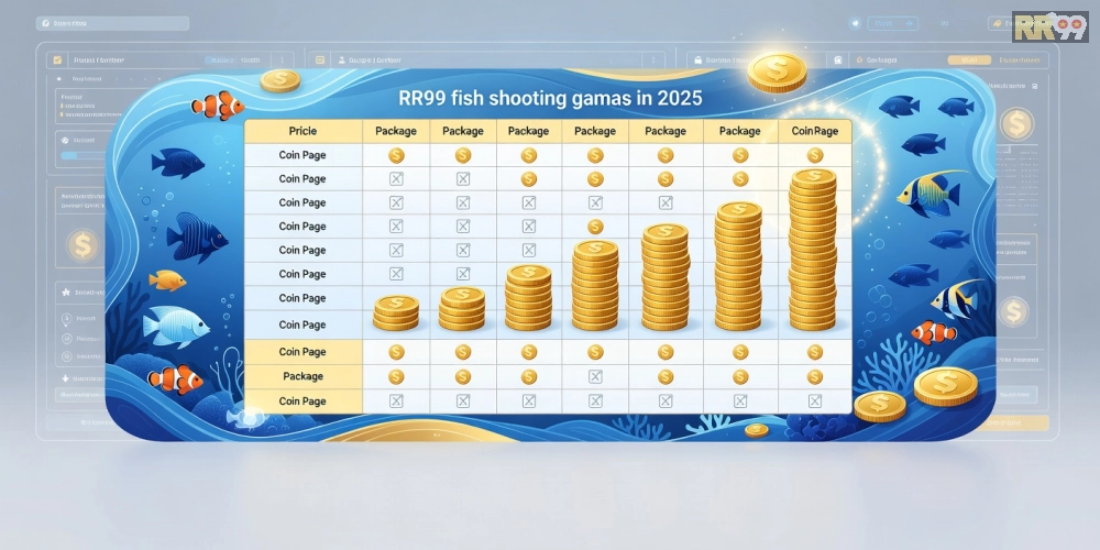 Bảng giá chi tiết các gói nạp xu game bắn cá rr99 năm 2025